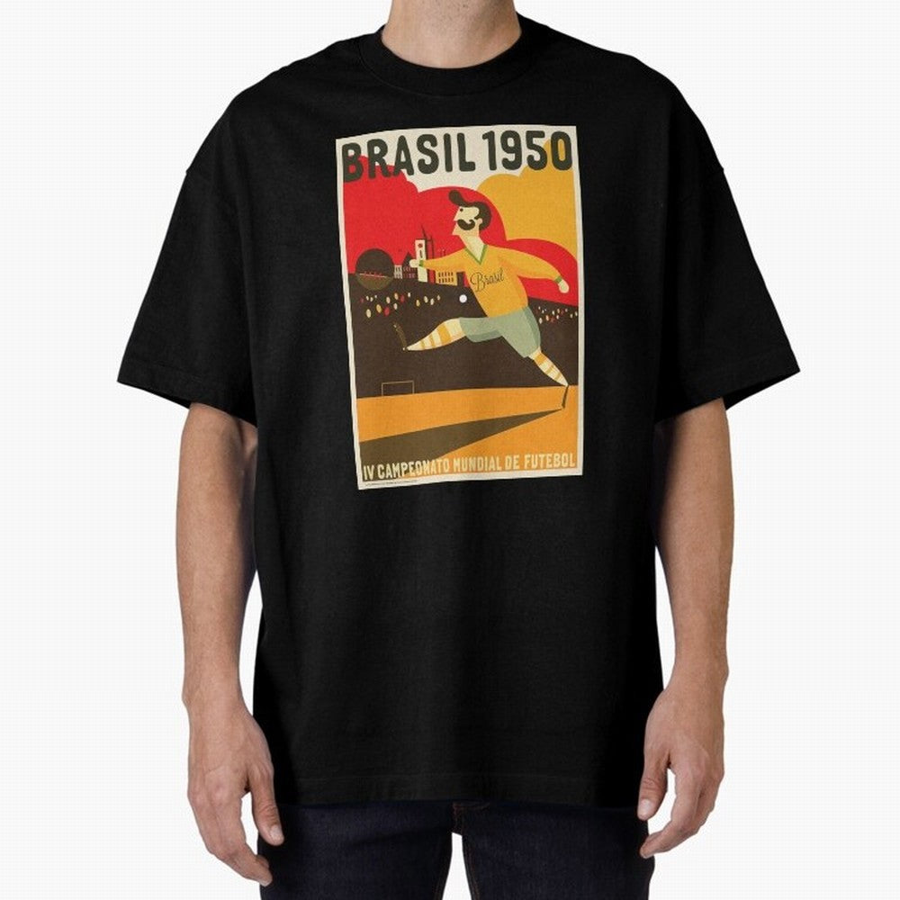 Brasil 1950 World Cup6 Essential T-Shirt Celebrate the FIFA World Cup 2026 Journey through Cristiano Ronaldo, Haaland and CR7 Highlights, Brazil Pride, Retro Football Energy, Iconic Rivalries, Trophy Chase Drama and Stadium Atmosphere; Ideal for