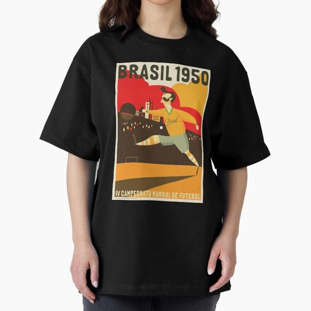 Brasil 1950 World Cup6 Essential T-Shirt Celebrate the FIFA World Cup 2026 Journey through Cristiano Ronaldo, Haaland and CR7 Highlights, Brazil Pride, Retro Football Energy, Iconic Rivalries, Trophy Chase Drama and Stadium Atmosphere; Ideal for