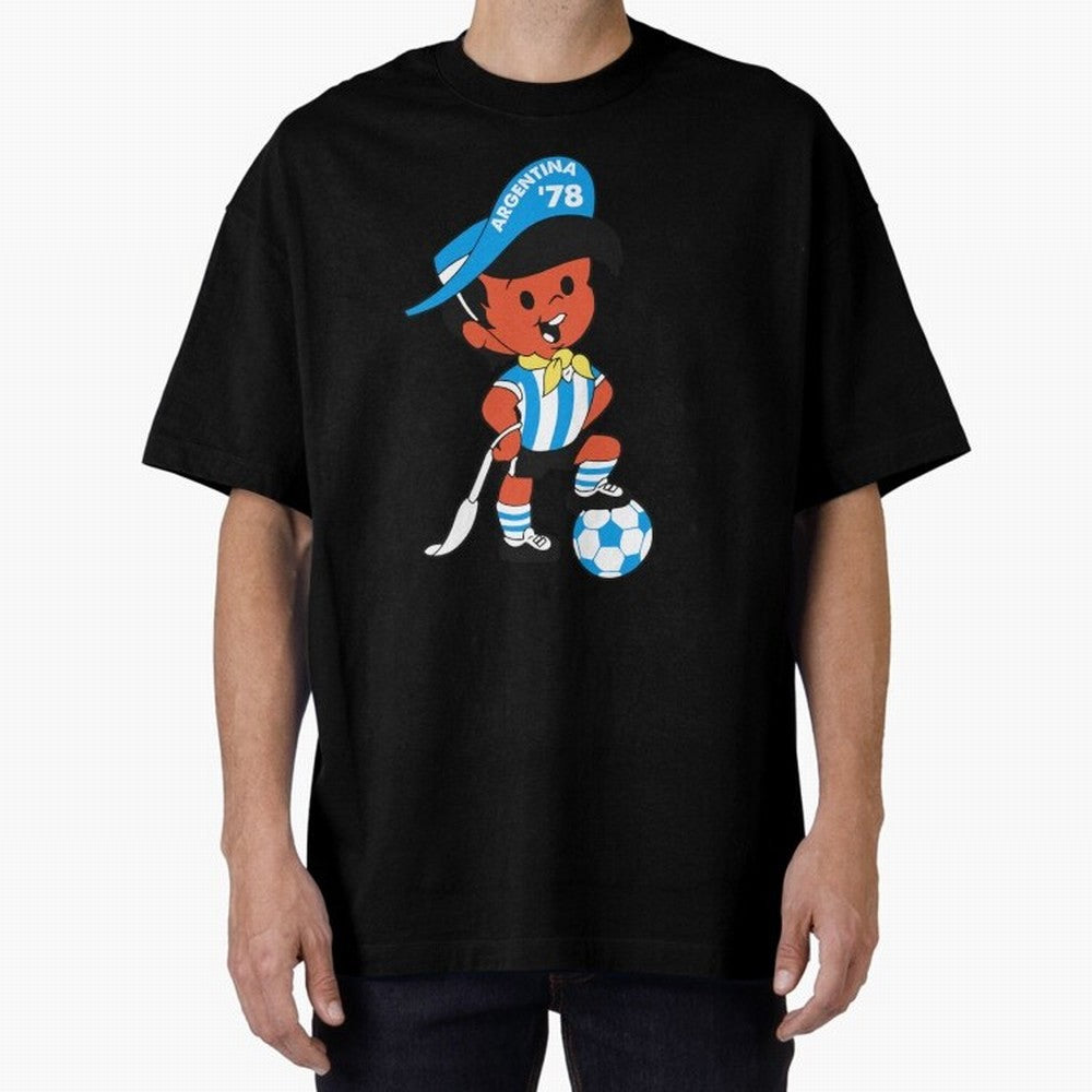 Argentina 78 Mascot Print1 Essential T-Shirt Celebrate Classic Football Spirit in FIFA World Cup 2026 for Fans of CR7 and England and Germany, Bringing Stadium Memories, Football Loyalty, International Chants and Championship Tradition; Made for