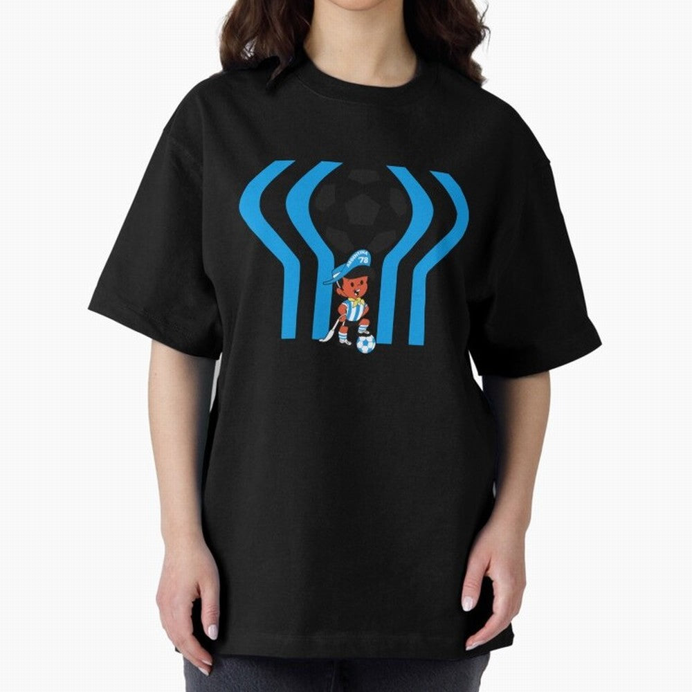 Argentina 78 Mascot Print1 Essential T-Shirt Follow Every Goal of Global Football Passion for FIFA World Cup 2026 Group Stage, Made for Cristiano Ronaldo, Haaland and CR7, Spain and Netherlands, Champion Mindset, Group Stage Buzz, Knockout Tension