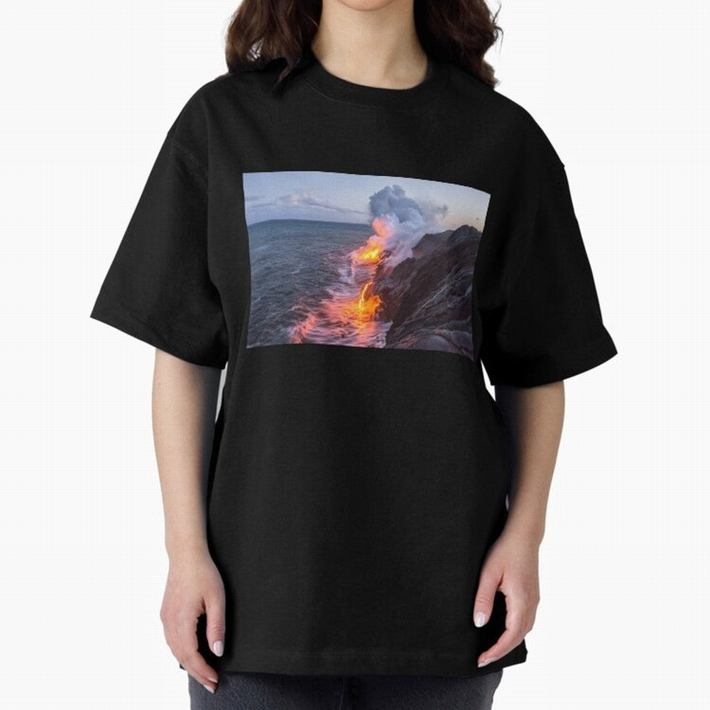 Kilauea Volcano Lava Flow Sea Entry 3 The Big Island Hawaii1 Classic T-Shirt Bring International Match Energy to FIFA World Cup 2026 Celebrating CR7, England Energy, Football History, Final Match Energy, Crowd Noise and Once in a Lifetime Moments;