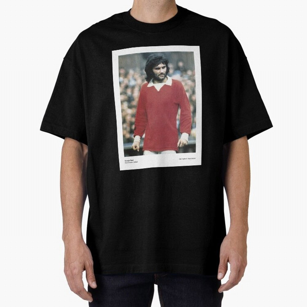 George Best Manchester United1 Oversized T-Shirt Bring World Football Passion into Global Football Passion for FIFA World Cup 2026 Group Stage, Celebrating Messi, Neymar and Mbappe, France and Portugal, Fan Favorite Moments, National Team Passion,