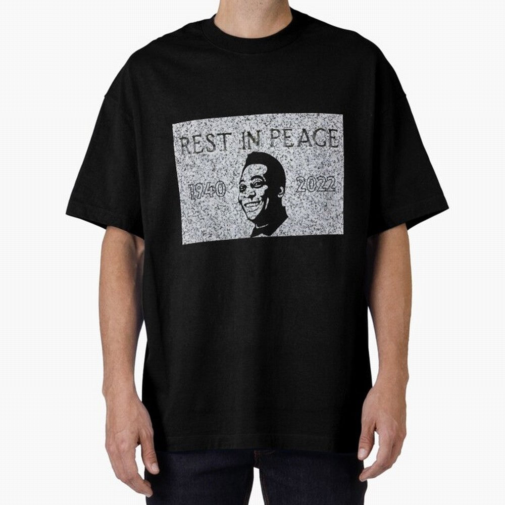 RIP Pel¨¦, 1940-2022 Oversized T-Shirt Join Match Day Hype around FIFA World Cup 2026, Cristiano Ronaldo, Haaland and CR7, England, Retro Football Energy, Iconic Rivalries, Trophy Chase Drama and Stadium Atmosphere; Great for Watch Parties, Sports