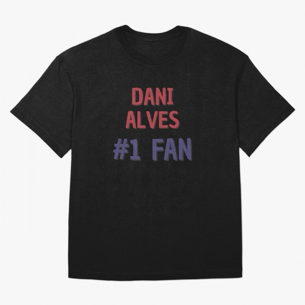Dani Alves - #1 Fan Essential T-Shirt Keep the Match Day Mood of FIFA World Cup 2026 USA Canada Mexico Spirit, Celebrating Portugal, Spain and Germany, Haaland and Mbappe, Football Festival Excitement, Trophy Ambitions, Country Rivalries and Star