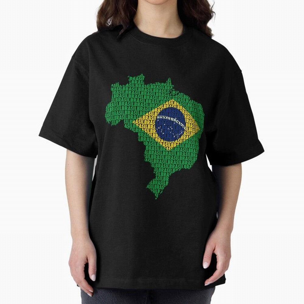 Map of Brazil (Brasil) Classic T-Shirt Share FIFA World Cup 2026 USA Canada Mexico for Fans of Cristiano Ronaldo and Argentina, France and Brazil, Bringing Tournament Hype, Historic Matchups, Family Viewing Parties and Global Sports Pride; Built
