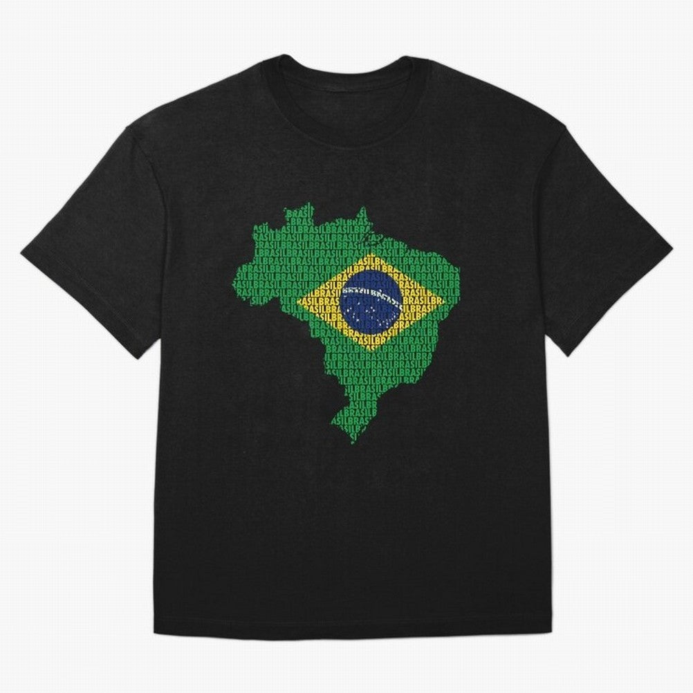 Map of Brazil (Brasil) Classic T-Shirt Share FIFA World Cup 2026 USA Canada Mexico for Fans of Cristiano Ronaldo and Argentina, France and Brazil, Bringing Tournament Hype, Historic Matchups, Family Viewing Parties and Global Sports Pride; Built
