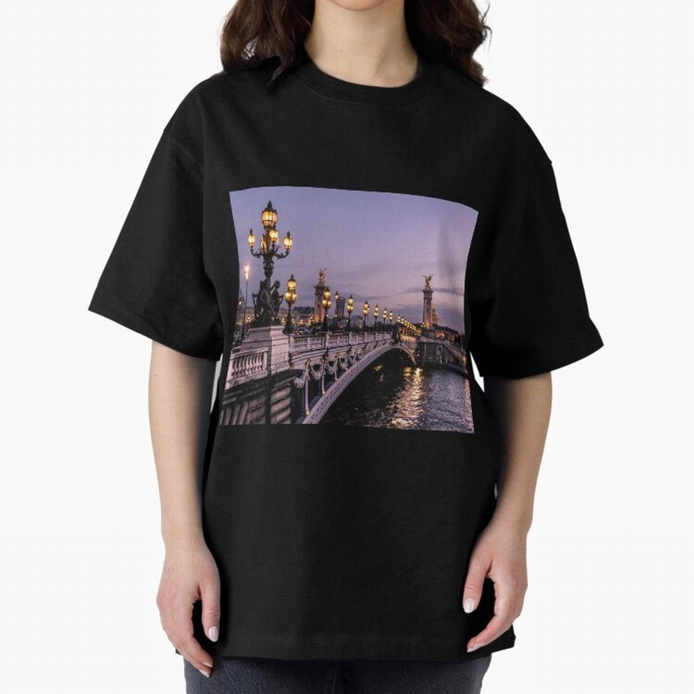 Paris view bridge Premium T-Shirt Bring Legendary Rivalry Energy to Global Football Passion for FIFA World Cup 2026 USA Canada Mexico, Celebrating CR7 and Messi, Spain, Sports Nostalgia, International Competition, Famous Players and Unforgettable