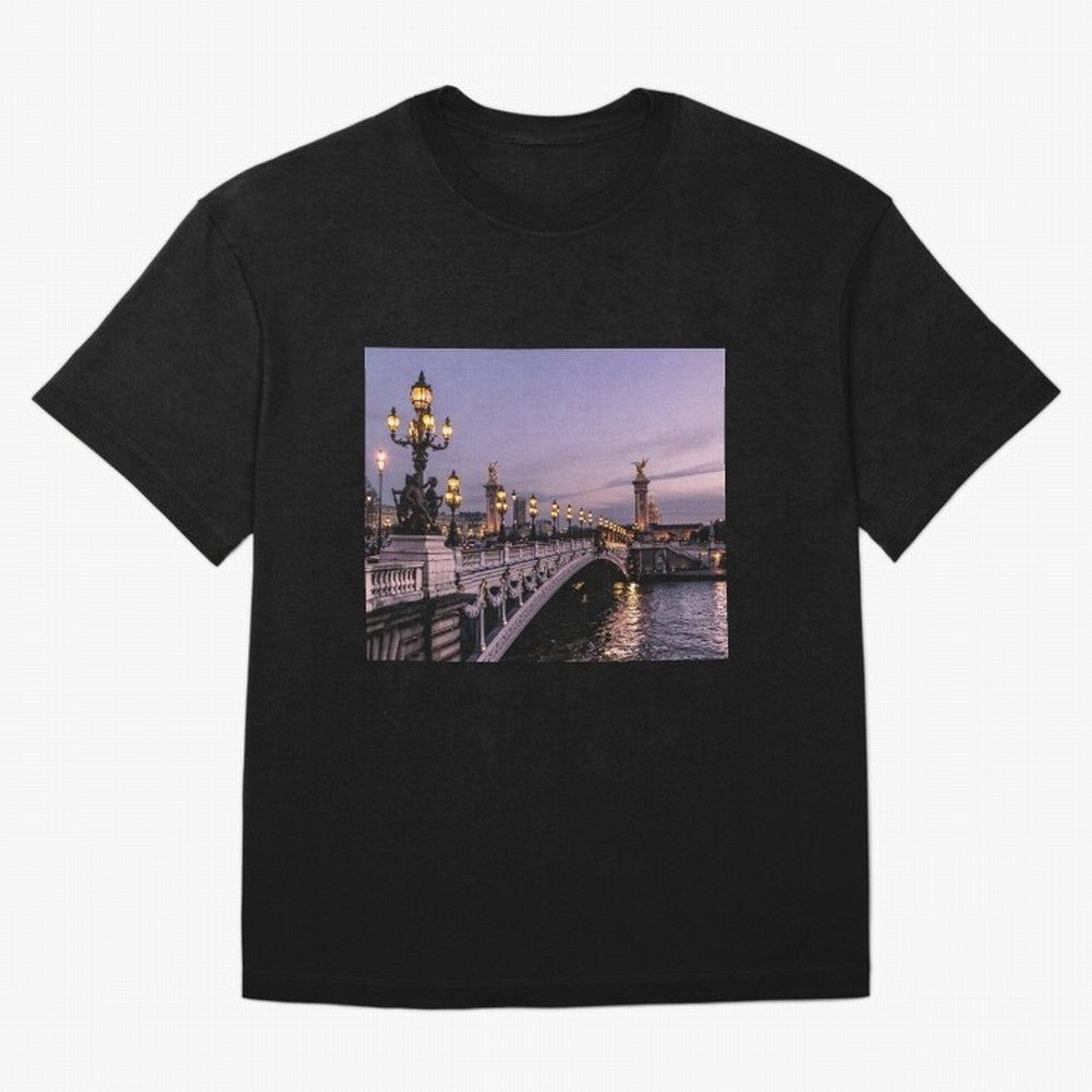 Paris view bridge Premium T-Shirt Bring Legendary Rivalry Energy to Global Football Passion for FIFA World Cup 2026 USA Canada Mexico, Celebrating CR7 and Messi, Spain, Sports Nostalgia, International Competition, Famous Players and Unforgettable