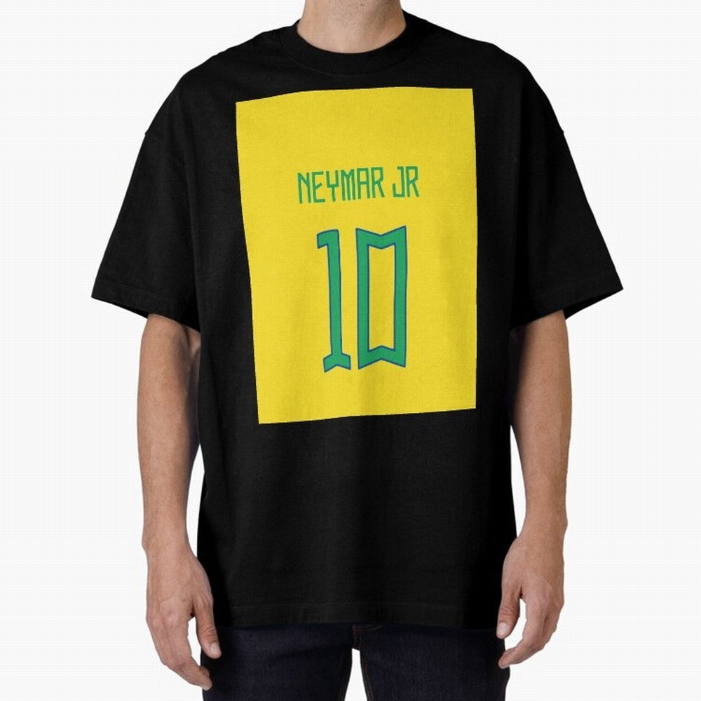 Neymar - Brazil 2022 Graphic T-Shirt Refresh Match Day Hype around FIFA World Cup 2026 Group Stage, CR7 and Messi, Portugal, Vintage Soccer Flavor, Modern Football Stars, National Flags and Final Night Emotion; Ideal for Fans Who Follow Messi,