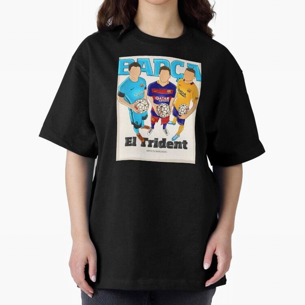 Msn football soccer fcbarcelona Premium T-Shirt Show Match Day Excitement for Match Day Hype around FIFA World Cup 2026, CR7 and Messi, Spain, Championship Spirit, Famous Goals, Roaring Crowds and International Football Unity; Great for Watch
