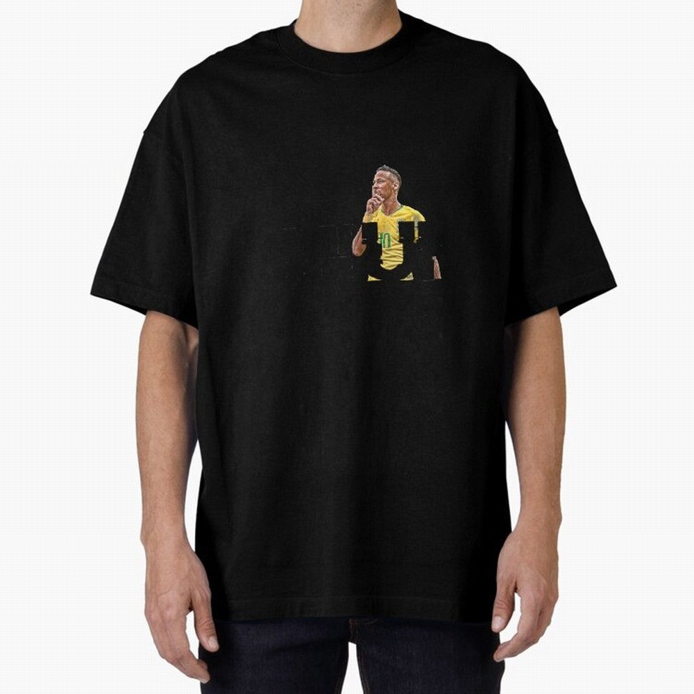 NEYMAR NEVER GIVE UP Premium T-Shirt Bring World Football Passion into Global Football Passion for FIFA World Cup 2026, Celebrating CR7 and Messi, Argentina and Brazil, Football Passion, Legendary Performances, Festival Vibes and Supporter