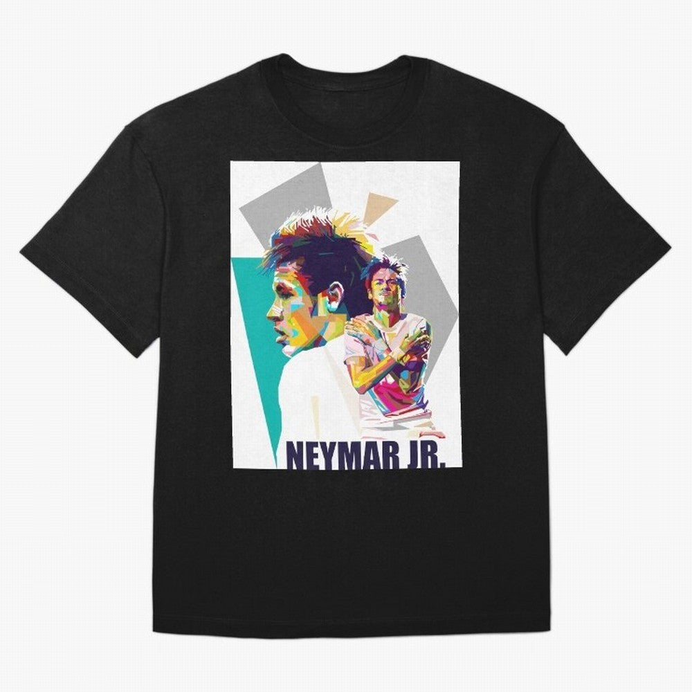 Young Neymar WPAP art Premium T-Shirt Upgrade FIFA World Cup 2026 for Fans of CR7 and England, Bringing Sports Nostalgia, International Competition, Famous Players and Unforgettable Victories; Great for Watch Parties, Sports Bars, Family Nights,