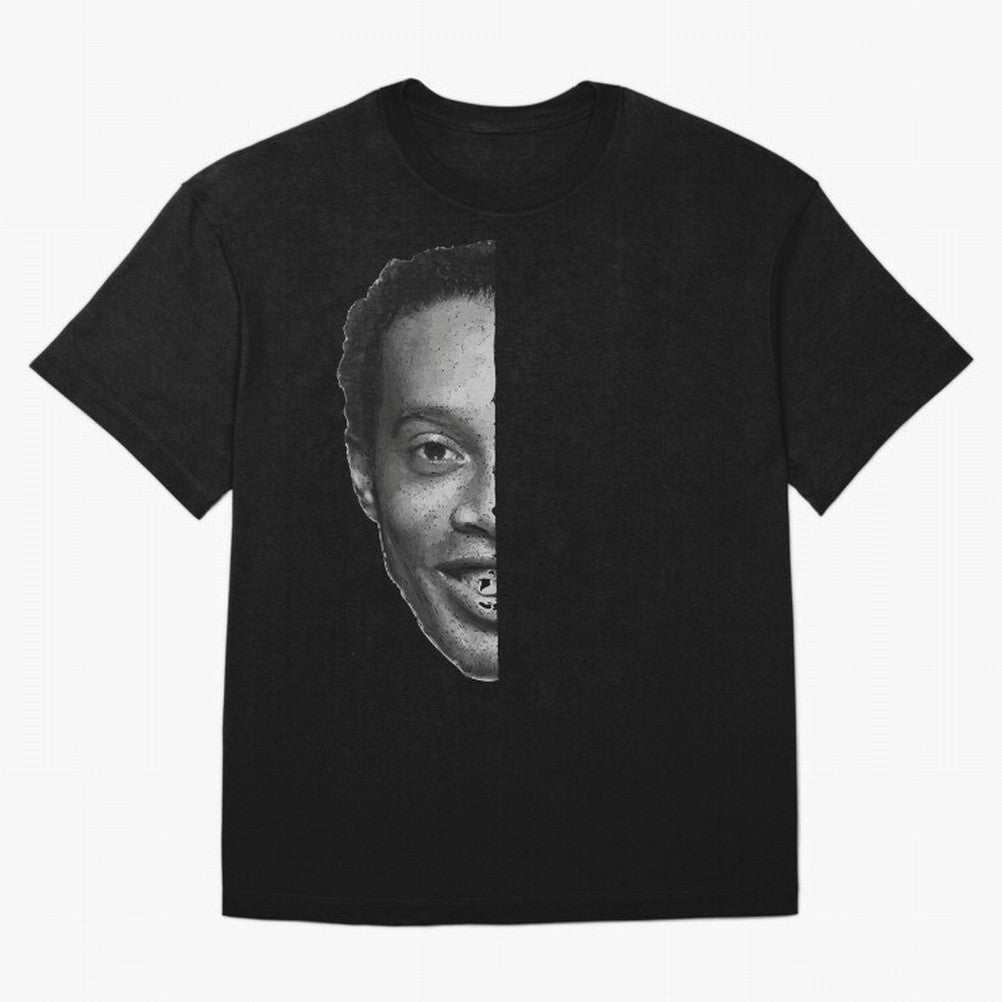 ''Football is about joy.'' Sticker - Ronaldinho Premium T-Shirt Share FIFA World Cup 2026 Group Stage for Fans of Messi, Neymar and Mbappe and France, Bringing Championship Spirit, Famous Goals, Roaring Crowds and International Football Unity; Made