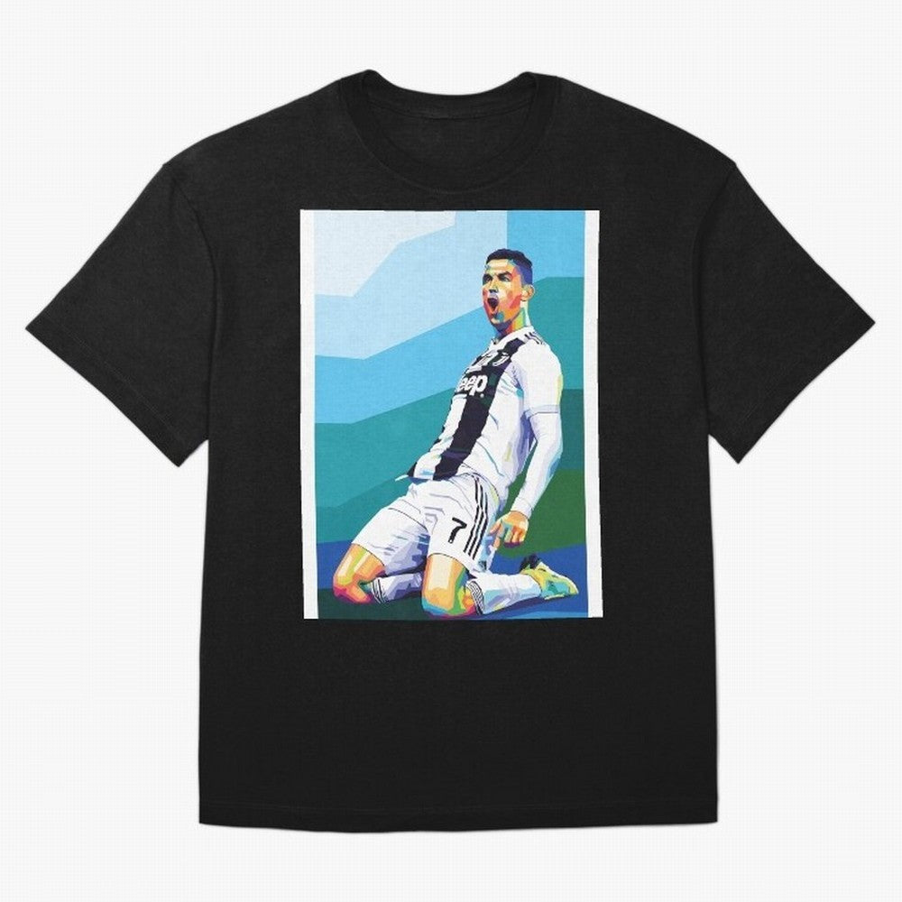 Cristiano Ronaldo Celebration Pop Art Graphic T-Shirt Wear the Spirit of Match Day Hype around FIFA World Cup 2026 Group Stage, Messi and Cristiano Ronaldo, England, France and Netherlands, Game Day Rituals, Football Legends, Country Pride and the