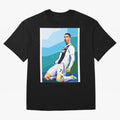 Cristiano Ronaldo Celebration Pop Art Graphic T-Shirt Wear the Spirit of Match Day Hype around FIFA World Cup 2026 Group Stage, Messi and Cristiano Ronaldo, England, France and Netherlands, Game Day Rituals, Football Legends, Country Pride and the