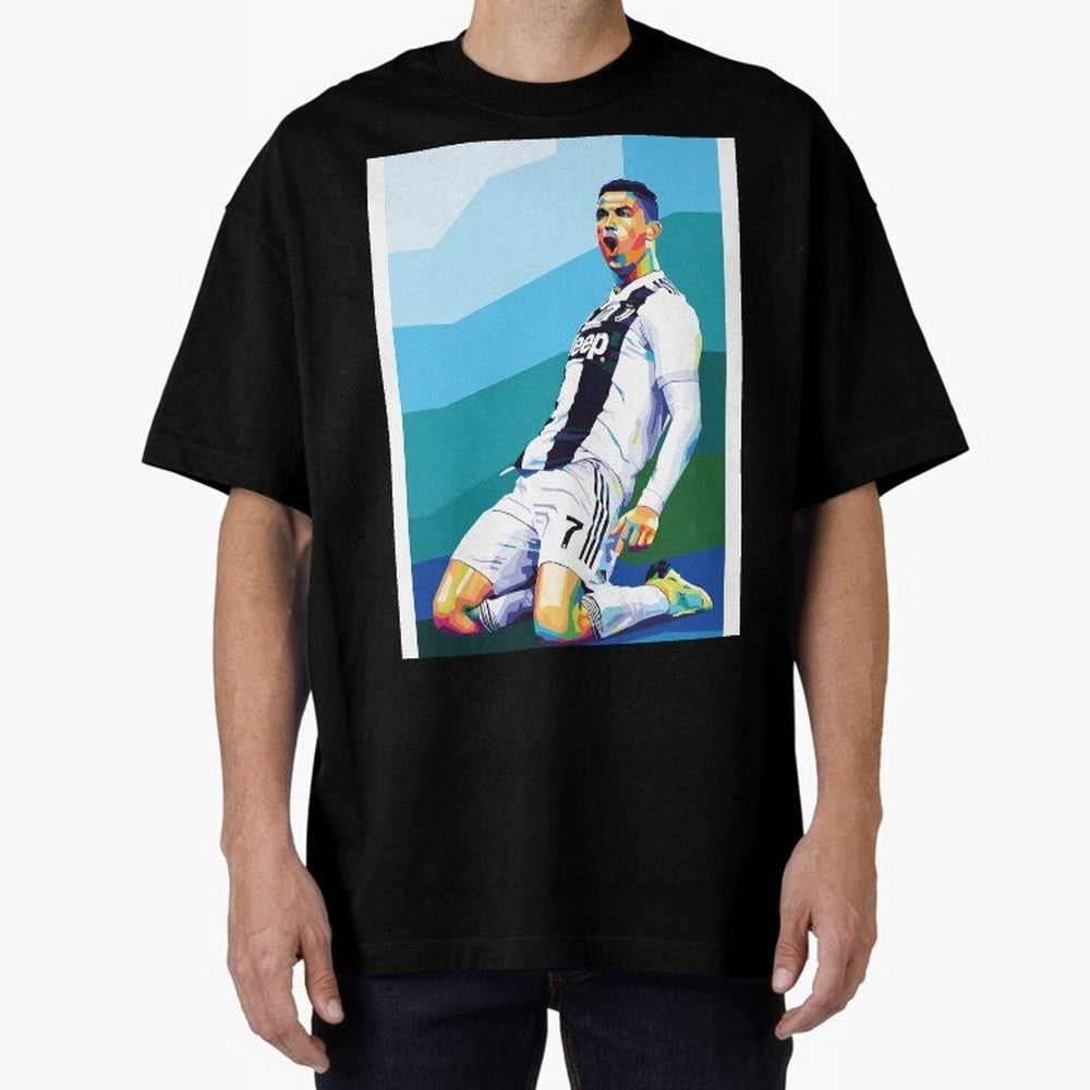 Cristiano Ronaldo Celebration Pop Art Graphic T-Shirt Wear the Spirit of Match Day Hype around FIFA World Cup 2026 Group Stage, Messi and Cristiano Ronaldo, England, France and Netherlands, Game Day Rituals, Football Legends, Country Pride and the