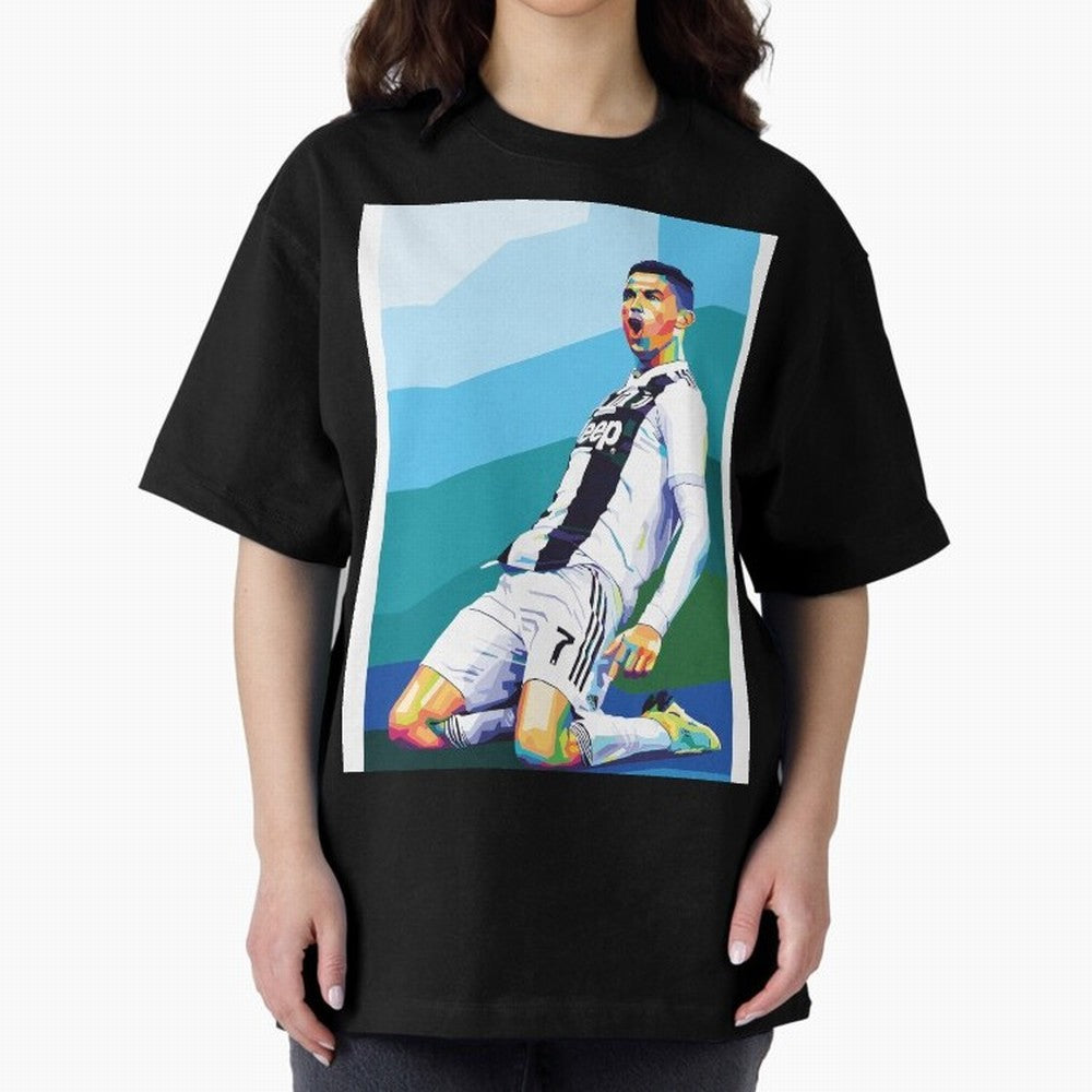 Cristiano Ronaldo Celebration Pop Art Graphic T-Shirt Wear the Spirit of Match Day Hype around FIFA World Cup 2026 Group Stage, Messi and Cristiano Ronaldo, England, France and Netherlands, Game Day Rituals, Football Legends, Country Pride and the