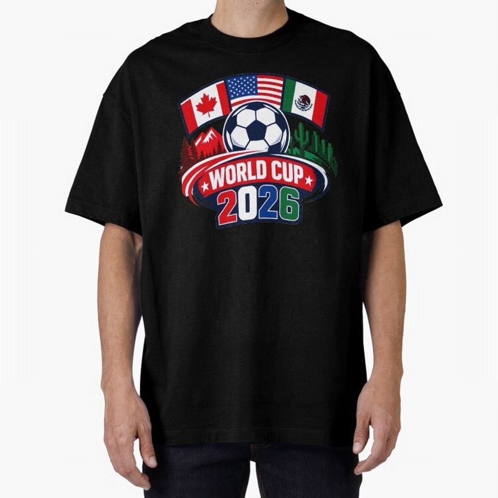 2026 FIFA World Cup Classic T-Shirt Capture FIFA World Cup 2026 USA Canada Mexico Connected to CR7 and Messi, Brazil, Portugal and Argentina Energy, Champion Mindset, Group Stage Buzz, Knockout Tension and Passionate Fan Culture; Perfect for Fans,