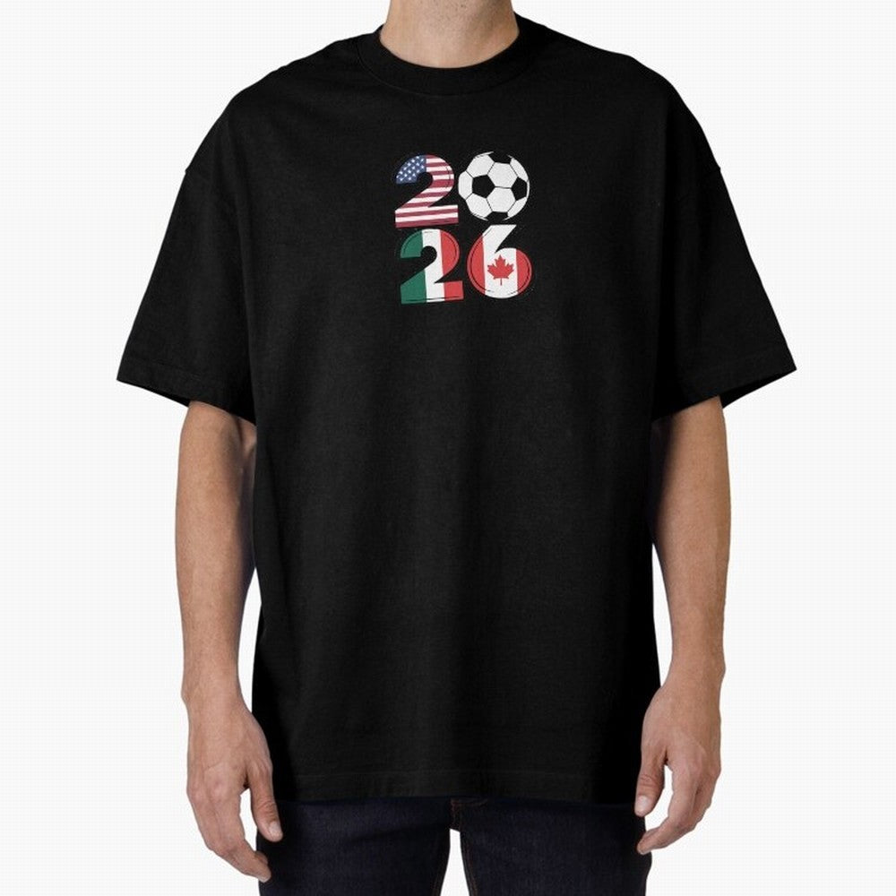 2026 soccer logo Classic T-Shirt Show Up for the Glory of Global Football Passion for FIFA World Cup 2026 USA Canada Mexico, Celebrating CR7, Portugal, Spain and Germany, Stadium Memories, Football Loyalty, International Chants and Championship