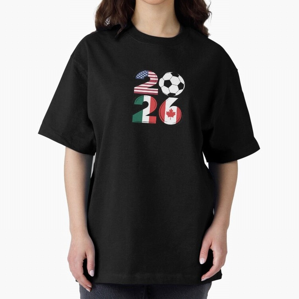 2026 soccer logo Classic T-Shirt Show Up for the Glory of Global Football Passion for FIFA World Cup 2026 USA Canada Mexico, Celebrating CR7, Portugal, Spain and Germany, Stadium Memories, Football Loyalty, International Chants and Championship