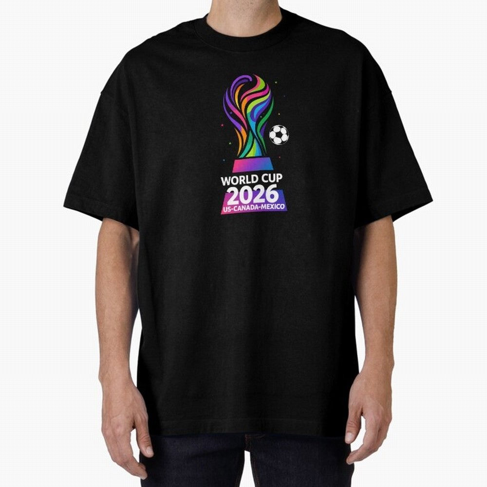 World Cup 2026 US-Canada-Mexico Soccer Trophy Classic T-Shirt Cheer for Match Day Hype around FIFA World Cup 2026, Messi and Cristiano Ronaldo, Brazil, Sports Nostalgia, International Competition, Famous Players and Unforgettable Victories; Great