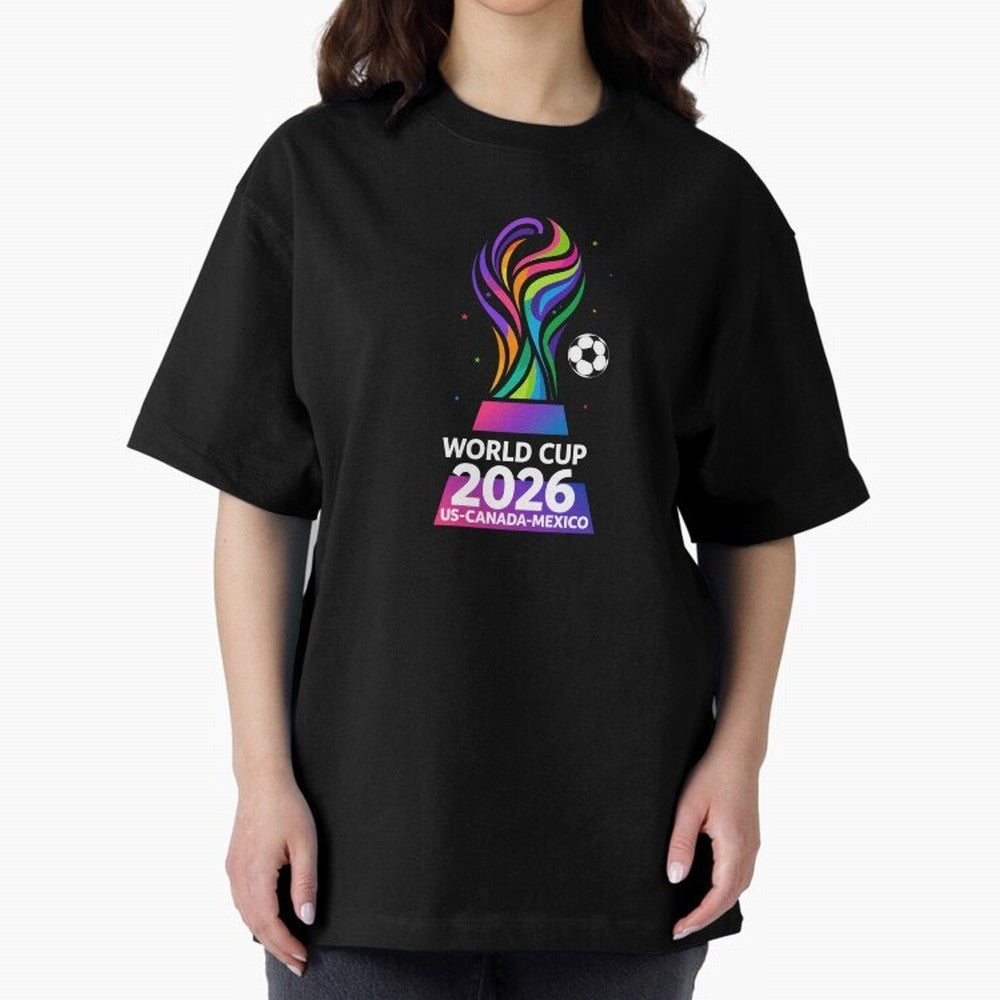 World Cup 2026 US-Canada-Mexico Soccer Trophy Classic T-Shirt Cheer for Match Day Hype around FIFA World Cup 2026, Messi and Cristiano Ronaldo, Brazil, Sports Nostalgia, International Competition, Famous Players and Unforgettable Victories; Great