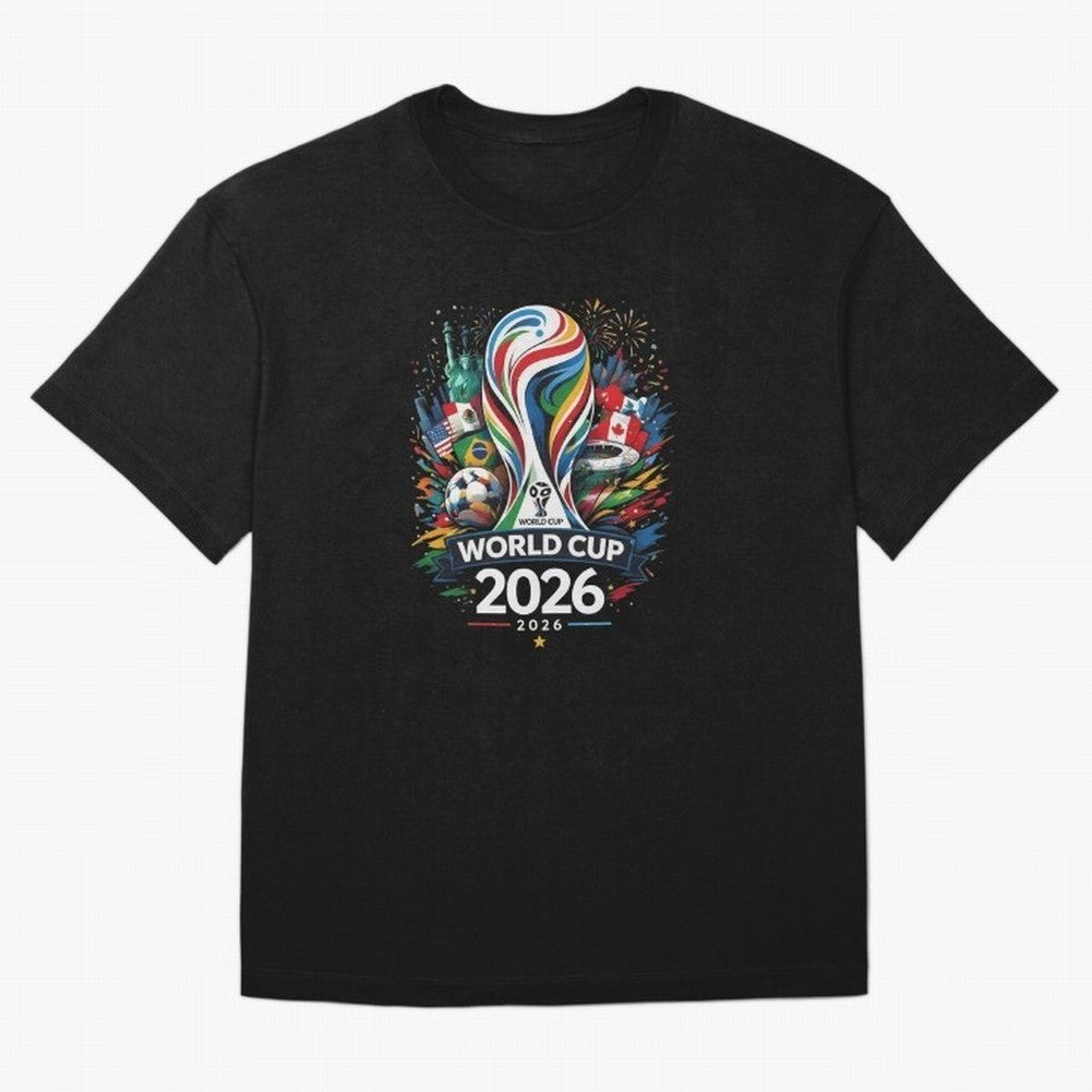 World Cup 2026, Soccer Fan Classic T-Shirt Feel Match Day Hype around FIFA World Cup 2026 USA Canada Mexico, CR7 and Messi, Portugal, Spain and Germany, Champion Mindset, Group Stage Buzz, Knockout Tension and Passionate Fan Culture; Built for