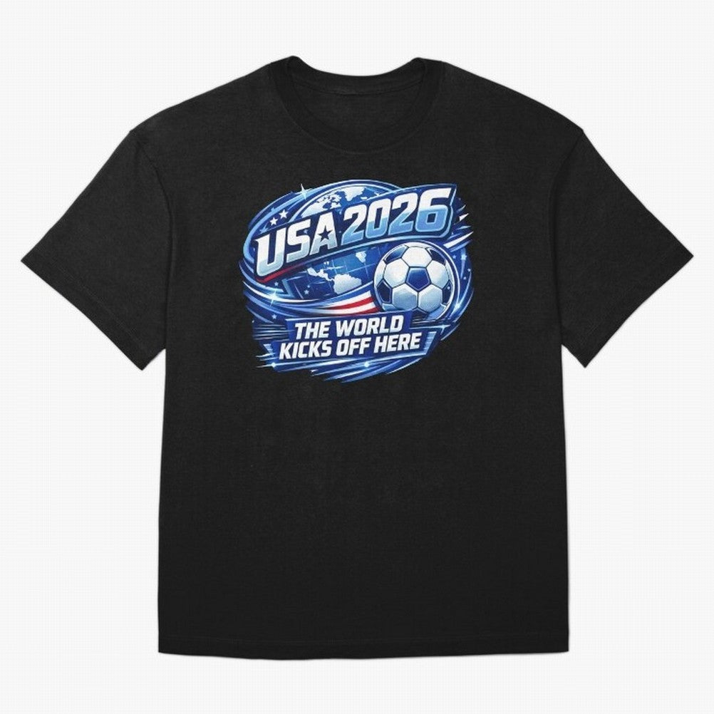 World Cup 2026 Classic T-Shirt Keep the Legacy of the FIFA World Cup 2026 Journey through Haaland and Mbappe Highlights, England and Germany Pride, Football Passion, Legendary Performances, Festival Vibes and Supporter Community; Perfect for