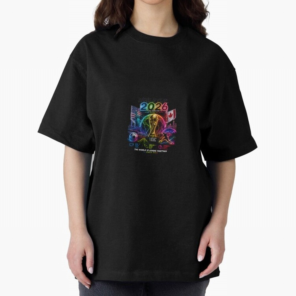 World Cup 2026 ¨C United Passion ?? | Neon Football Design Classic T-Shirt Cheer for FIFA World Cup 2026 Spirit, Centered on England, Neymar, Stadium Chants, National Pride, Trophy Dreams and Unforgettable Football Memories; Perfect for Supporters