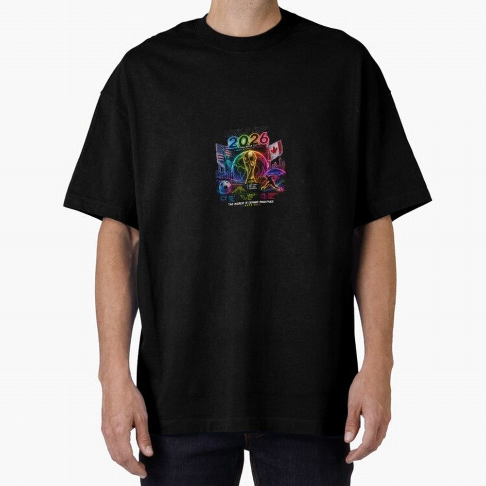 World Cup 2026 ¨C United Passion ?? | Neon Football Design Classic T-Shirt Cheer for FIFA World Cup 2026 Spirit, Centered on England, Neymar, Stadium Chants, National Pride, Trophy Dreams and Unforgettable Football Memories; Perfect for Supporters