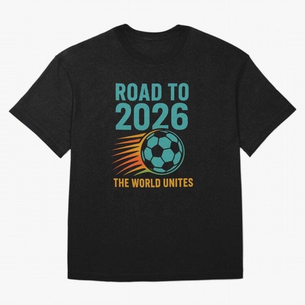 The World Unites Classic T-Shirt Bring Champion Energy into FIFA World Cup 2026 Group Stage Spirit, Capturing France and Portugal, Messi, Neymar and Mbappe, Sports Nostalgia, International Competition, Famous Players and Unforgettable Victories;