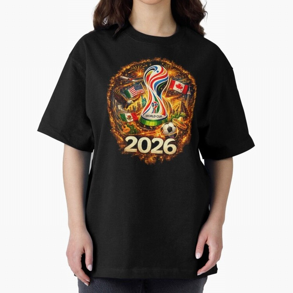 World Football Spirit 2026 USA Canada Mexico Soccer Fan Classic T-Shirt Honor the Football Icons of FIFA World Cup 2026 Spirit, Featuring England, Messi, Vintage Soccer Flavor, Modern Football Stars, National Flags and Final Night Emotion; Great