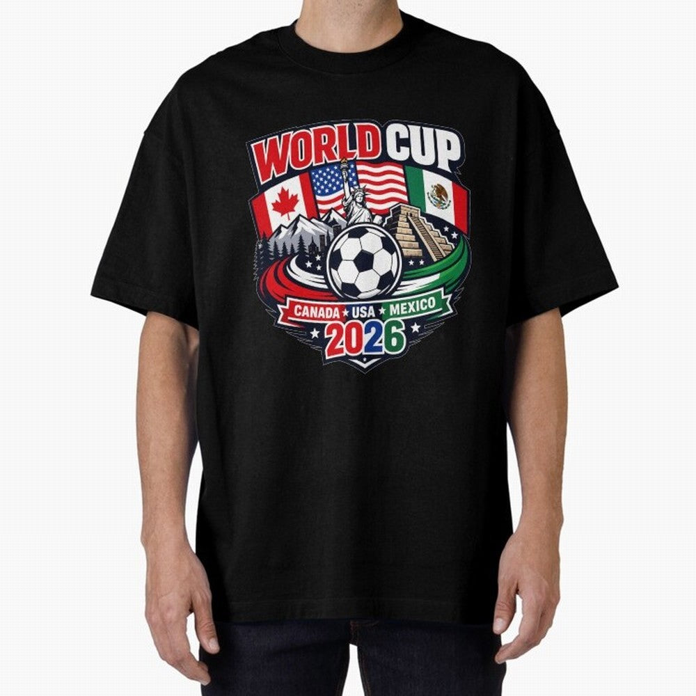 FIFA World Cup 2026 Classic T-Shirt Join Supporters Worldwide for the FIFA World Cup 2026 Journey through Messi, Neymar and Mbappe Highlights, Portugal, Spain and Germany Pride, Goal Celebration Energy, Supporter Heritage, Football Icons and