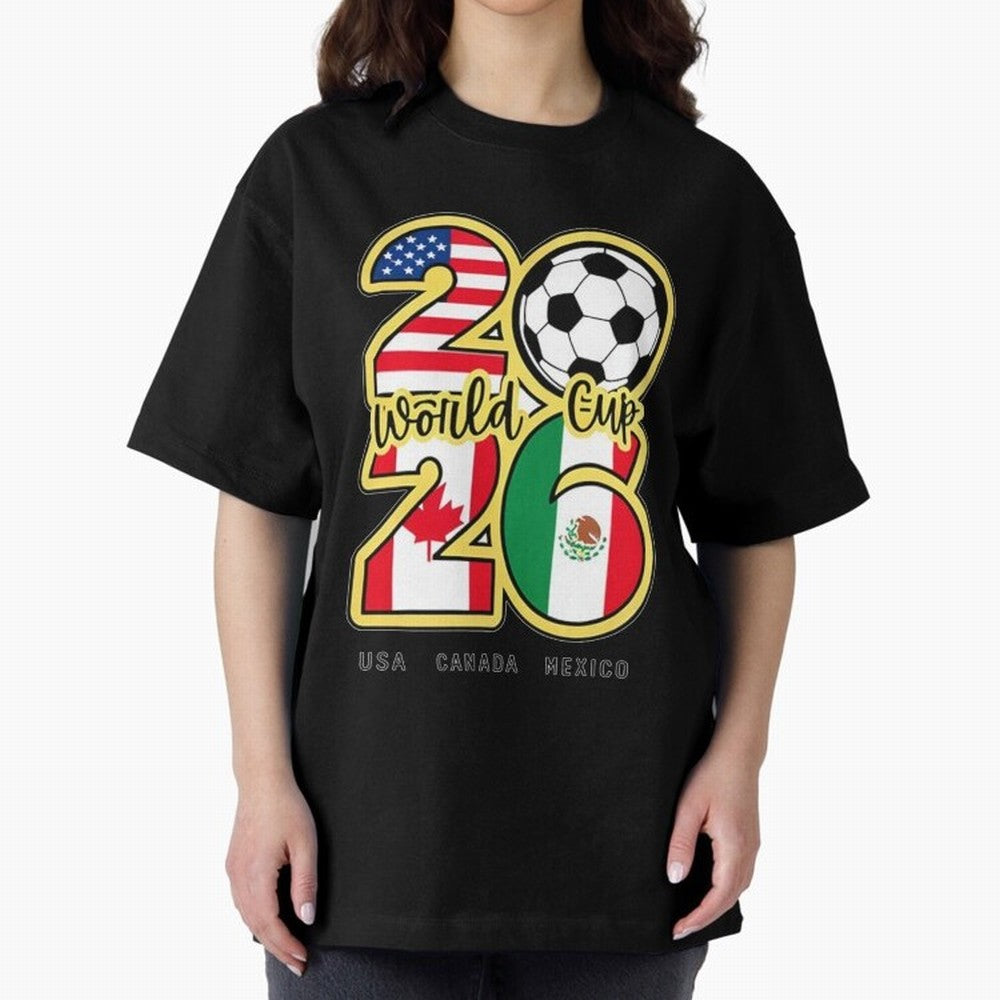World Cup 2026, Usa Canada Mexico Football Classic T-Shirt Relive the Noise and Pride of FIFA World Cup 2026 Driven by Messi, CR7 and Mbappe, Germany Energy, Classic Soccer Heritage, Championship Pressure, Fan Loyalty and International Pride; Great
