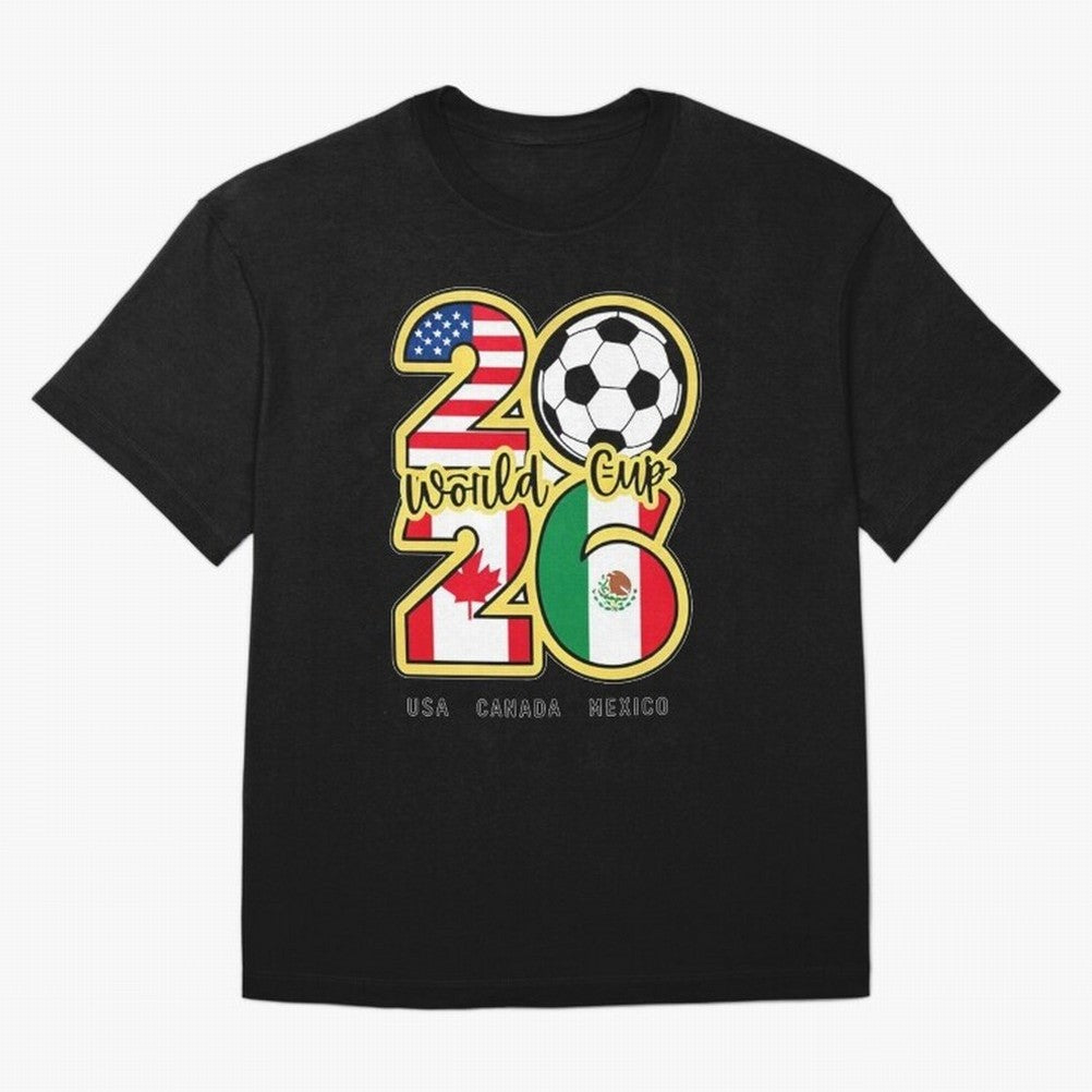 World Cup 2026, Usa Canada Mexico Football Classic T-Shirt Relive the Noise and Pride of FIFA World Cup 2026 Driven by Messi, CR7 and Mbappe, Germany Energy, Classic Soccer Heritage, Championship Pressure, Fan Loyalty and International Pride; Great