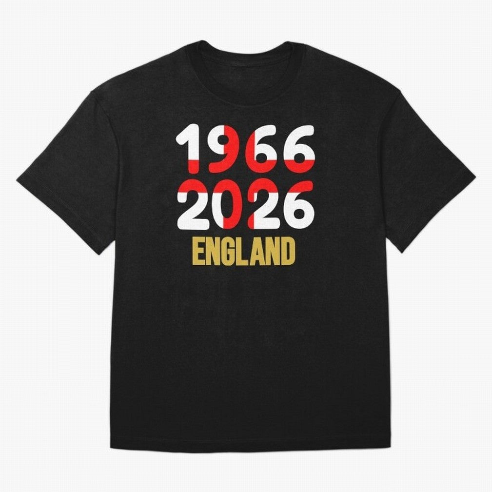 England 1966/2026 Classic T-Shirt Celebrate Global Passion for FIFA World Cup 2026 Centered on Messi and Cristiano Ronaldo, Spain Energy, Worldwide Fan Energy, Dramatic Goals, Stadium Lights and Championship Celebrations; Ideal for Fans Who Follow