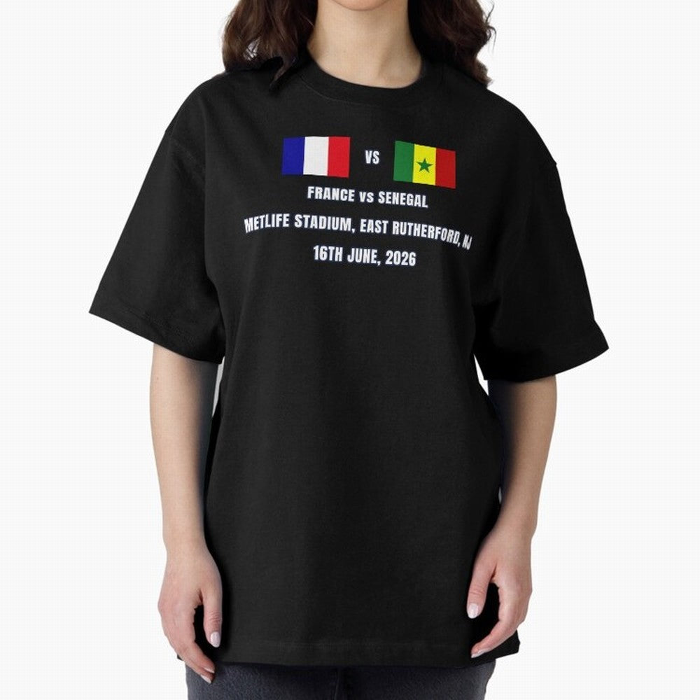 France vs Senegal 16 June 2026 ¨C Football Match Design East Rutherford Classic T-Shirt Live for the Drama of Match Day Hype around FIFA World Cup 2026 Group Stage, Mbappe, England, France and Netherlands, Classic Soccer Heritage, Championship