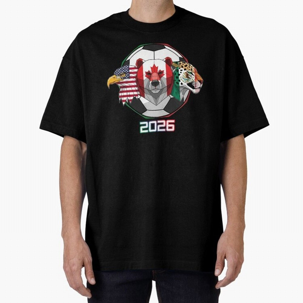 North American Soccer Animals 2026 Classic T-Shirt Feel the Roar of the FIFA World Cup 2026 Journey through Neymar, Haaland and Cristiano Ronaldo Highlights, Portugal, Spain and Germany Pride, Match Day Excitement, Supporter Culture, Golden Goals