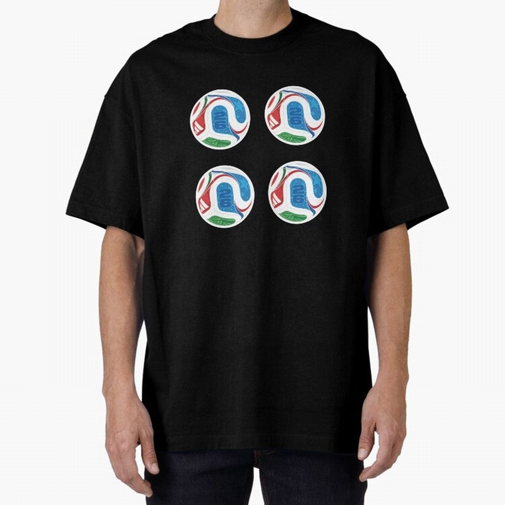 2026 World Soccer Ball Sticker Pack (4 pcs) Classic T-Shirt Feel the Roar of FIFA World Cup 2026 Group Stage for Fans of Neymar, Haaland and Cristiano Ronaldo and Brazil, Portugal and Argentina, Bringing Football Festival Excitement, Trophy
