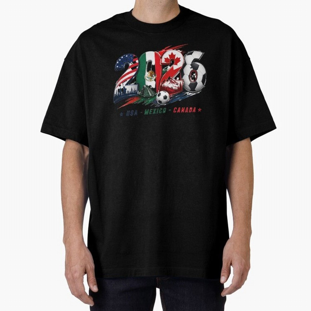 United by Football 2026 North America Soccer Design Classic T-Shirt Bring a Vintage Feel to the FIFA World Cup 2026 Group Stage Journey through Haaland Highlights, Brazil Pride, Vintage Soccer Flavor, Modern Football Stars, National Flags and Final