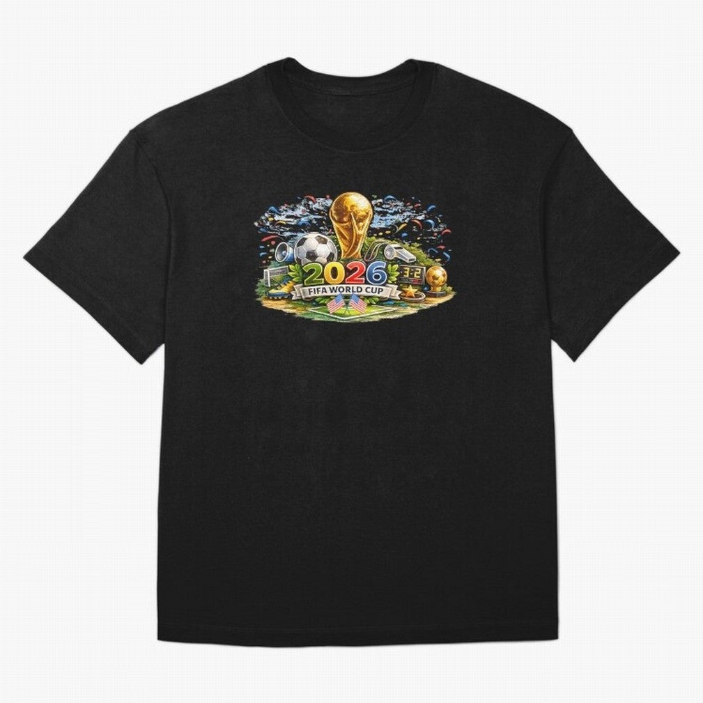 FIFA World Cup 2026, USA Support Gift Classic T-Shirt Follow Every Goal of the FIFA World Cup 2026 Group Stage Journey through Mbappe and Neymar Highlights, Argentina, France and Brazil Pride, Football History, Final Match Energy, Crowd Noise and