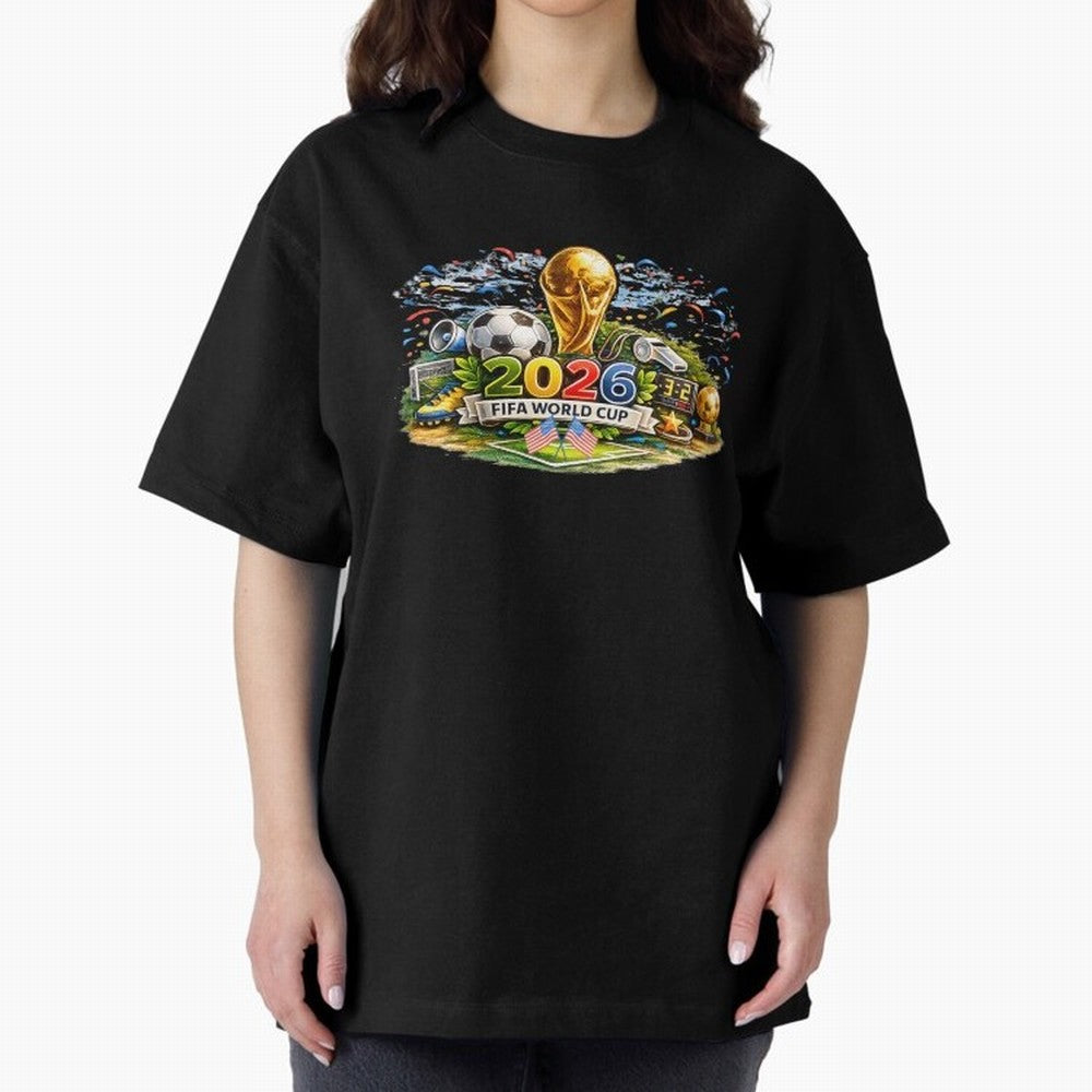 FIFA World Cup 2026, USA Support Gift Classic T-Shirt Follow Every Goal of the FIFA World Cup 2026 Group Stage Journey through Mbappe and Neymar Highlights, Argentina, France and Brazil Pride, Football History, Final Match Energy, Crowd Noise and
