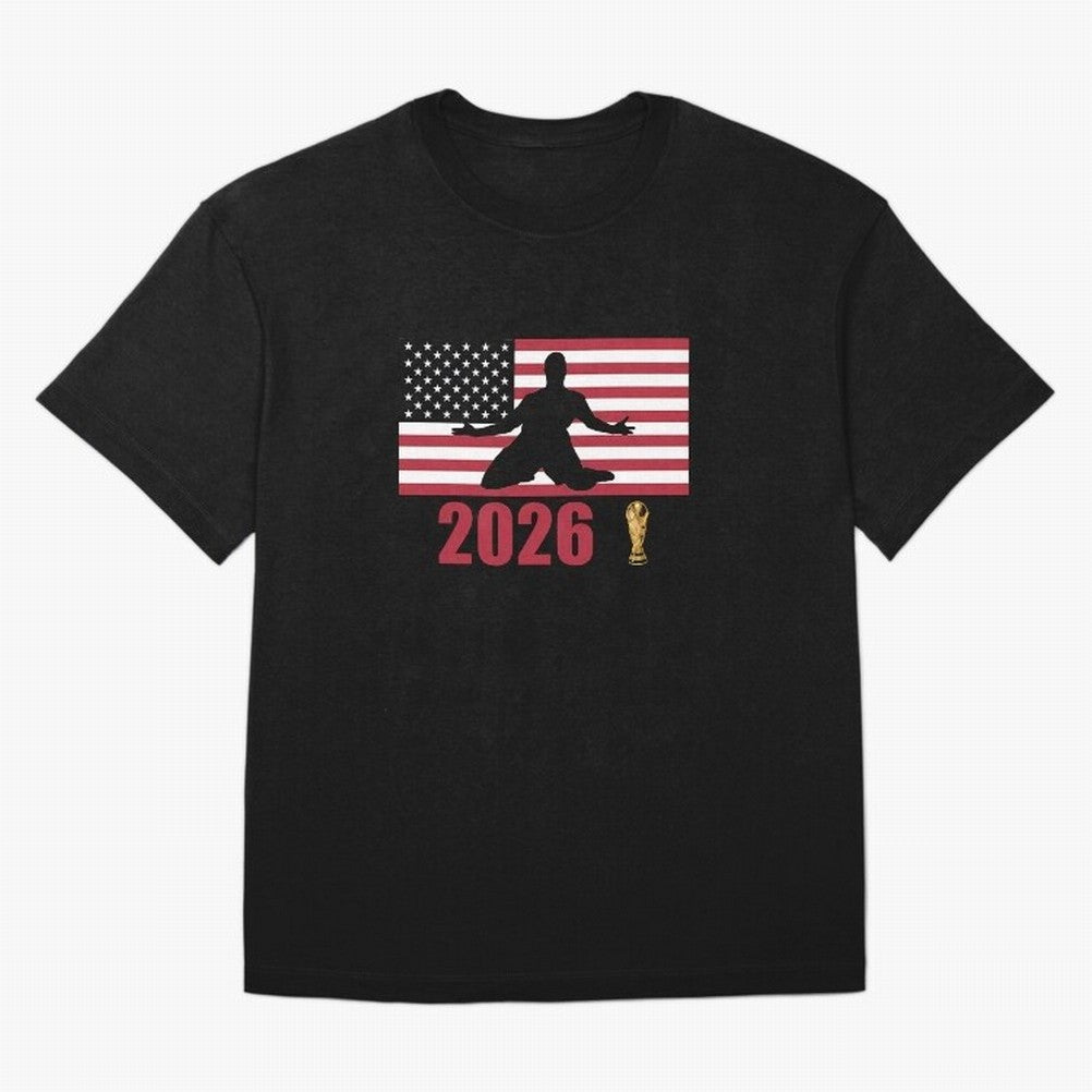 USA World Cup 2026 T-Shirt_84815866 Classic T-Shirt Celebrate the Road through FIFA World Cup 2026 Group Stage for Fans of Messi, CR7 and Mbappe and Brazil, Bringing Champion Mindset, Group Stage Buzz, Knockout Tension and Passionate Fan Culture;