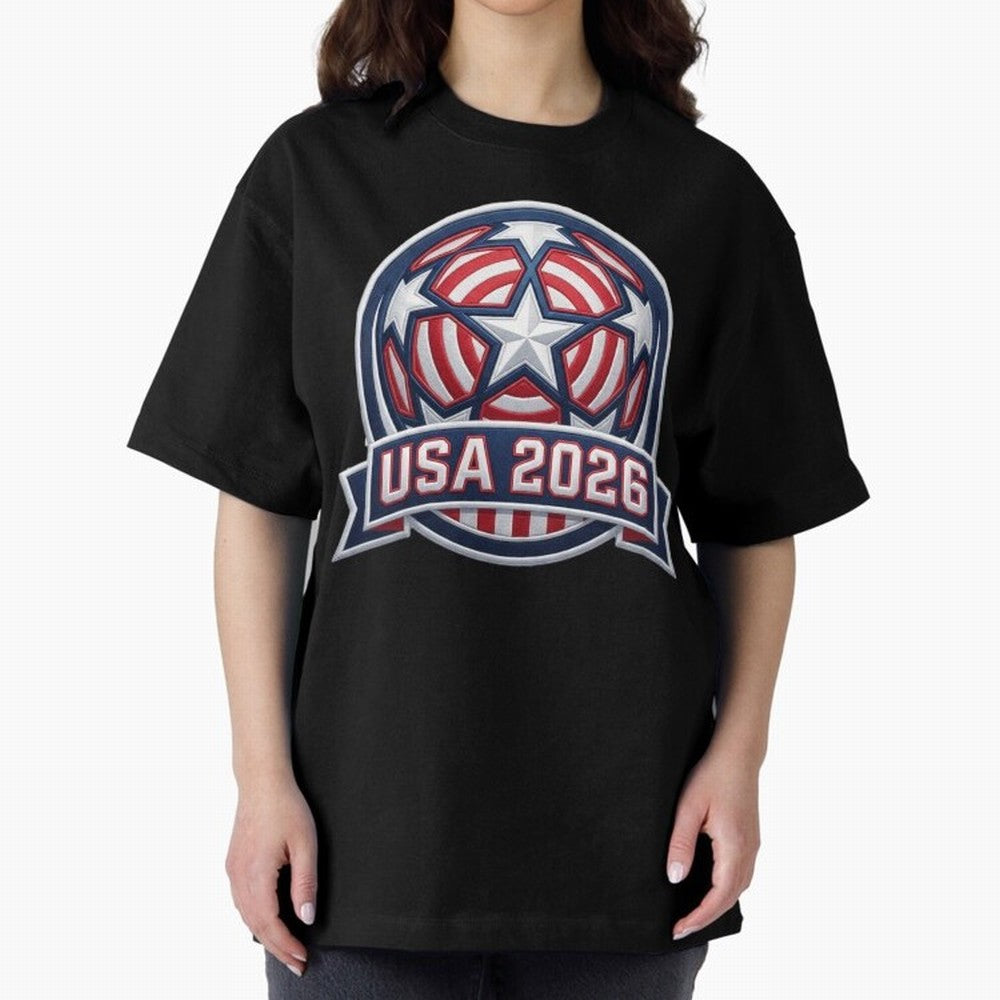 USA 2026 World Cup T-Shirt - Star Spangled Soccer Design - American Host Fan Tee Classic T-Shirt Bring the FIFA World Cup 2026 USA Canada Mexico Journey through Neymar Highlights, England Pride, Football Passion, Legendary Performances, Festival
