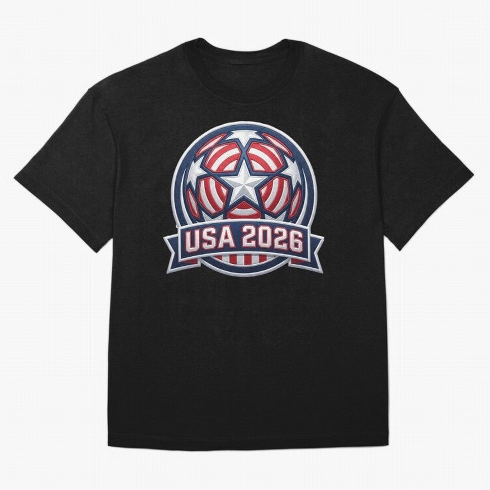 USA 2026 World Cup T-Shirt - Star Spangled Soccer Design - American Host Fan Tee Classic T-Shirt Bring the FIFA World Cup 2026 USA Canada Mexico Journey through Neymar Highlights, England Pride, Football Passion, Legendary Performances, Festival