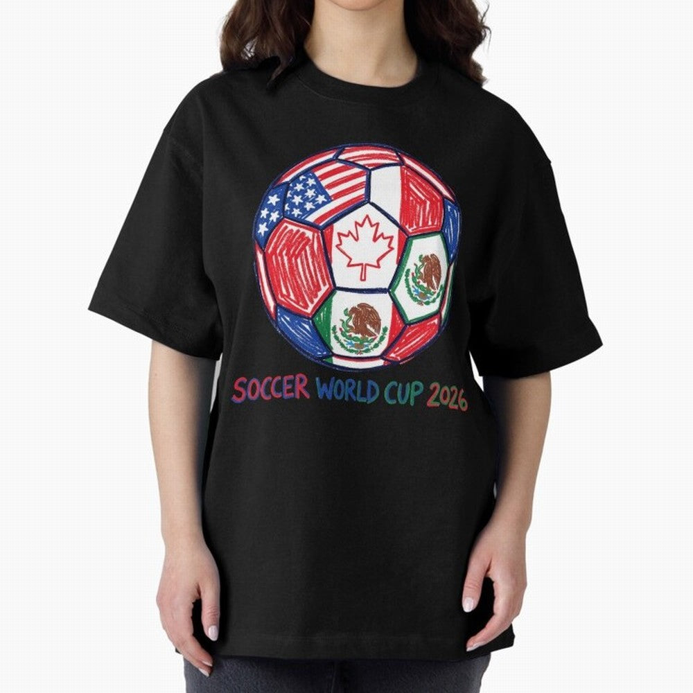 soccer world cup 2026 Classic T-Shirt Support Your Favorite Stars during Global Football Passion for FIFA World Cup 2026 USA Canada Mexico, Driven by Messi, Neymar and Mbappe, Brazil, Match Day Excitement, Supporter Culture, Golden Goals and Global