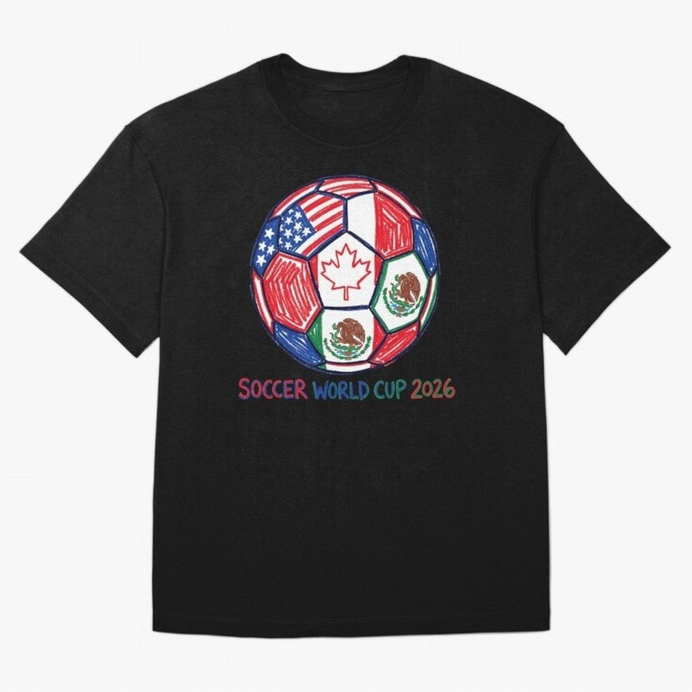 soccer world cup 2026 Classic T-Shirt Support Your Favorite Stars during Global Football Passion for FIFA World Cup 2026 USA Canada Mexico, Driven by Messi, Neymar and Mbappe, Brazil, Match Day Excitement, Supporter Culture, Golden Goals and Global