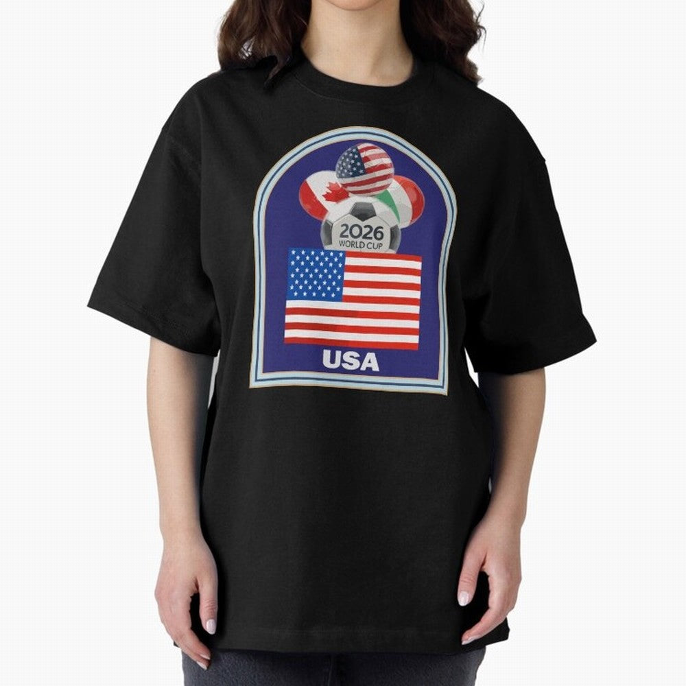 USA 2026 Soccer T-shirt Classic T-Shirt Cheer for FIFA World Cup 2026 Spirit, Inspired by Portugal, Spain and Germany, Mbappe, Worldwide Fan Energy, Dramatic Goals, Stadium Lights and Championship Celebrations; Ideal for Fans Who Follow Messi,