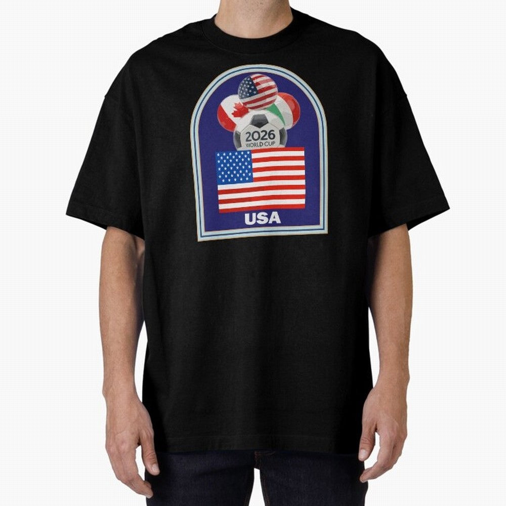 USA 2026 Soccer T-shirt Classic T-Shirt Cheer for FIFA World Cup 2026 Spirit, Inspired by Portugal, Spain and Germany, Mbappe, Worldwide Fan Energy, Dramatic Goals, Stadium Lights and Championship Celebrations; Ideal for Fans Who Follow Messi,