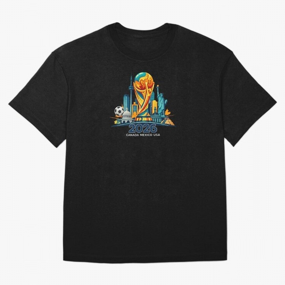 World Football Spirit 2026 - Global Football Championship - USA Canada Mexico Soccer Fan Classic T-Shirt Represent Football Lovers during FIFA World Cup 2026 Group Stage Spirit, Centered on England, Haaland and Mbappe, Tournament Hype, Historic